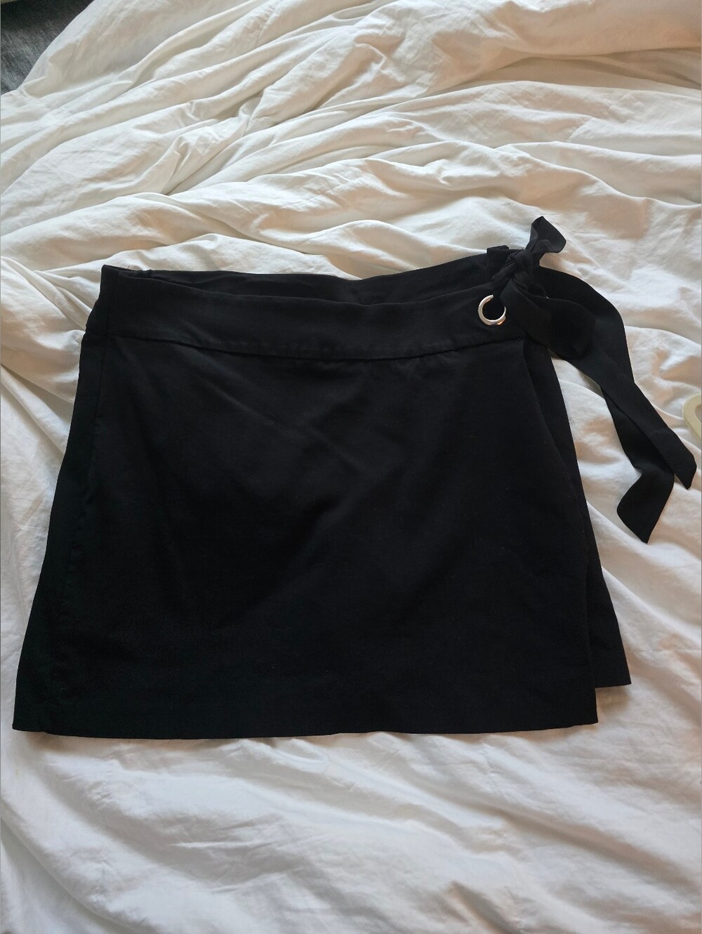 Zac & Rachel Mini Black Skort With Side Tie Size 16 XL